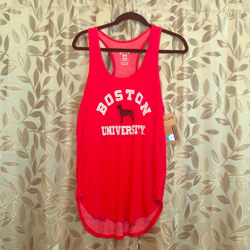 NWT BU Boston University Red Racerback tank